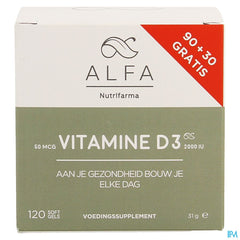 Alfa Vitamine D3 50mcg Softgel 120