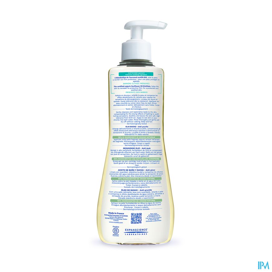 Mustela stelatopia® huile lavante 500 ml