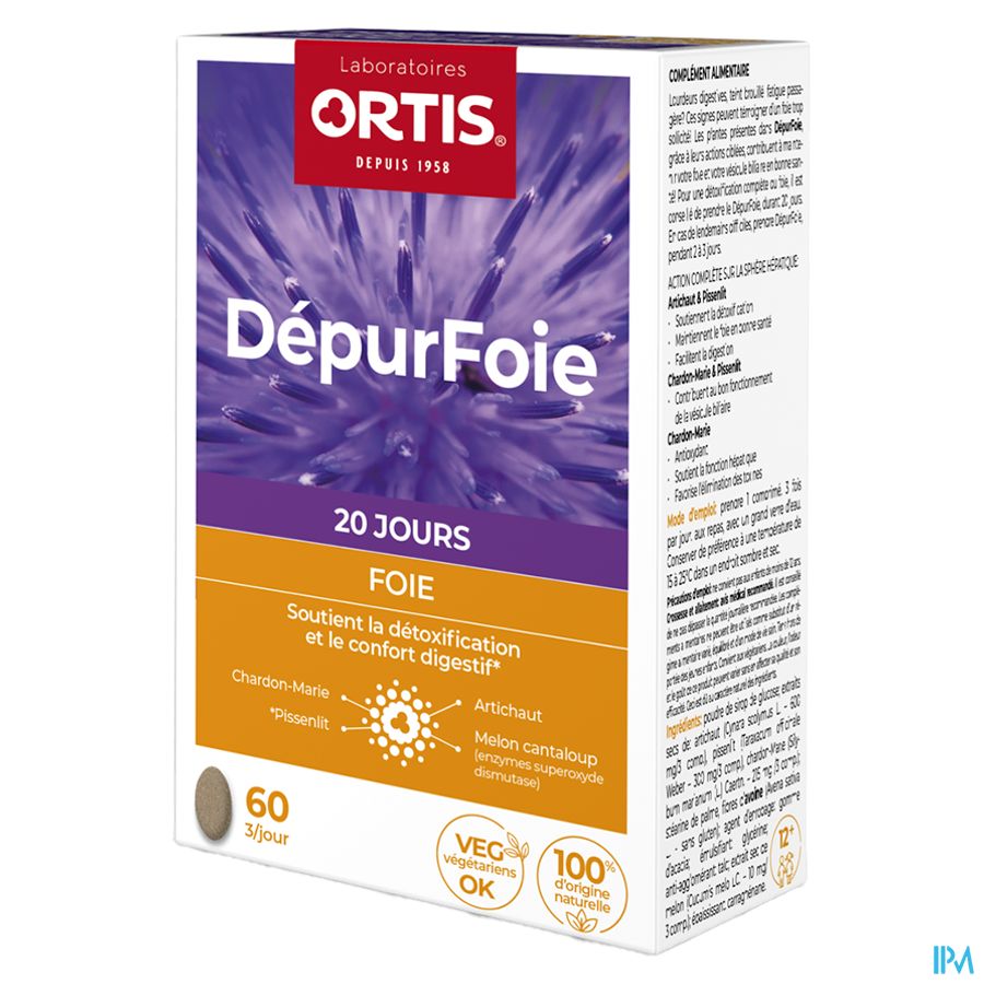 Ortis Depurfoie Comp 4x15