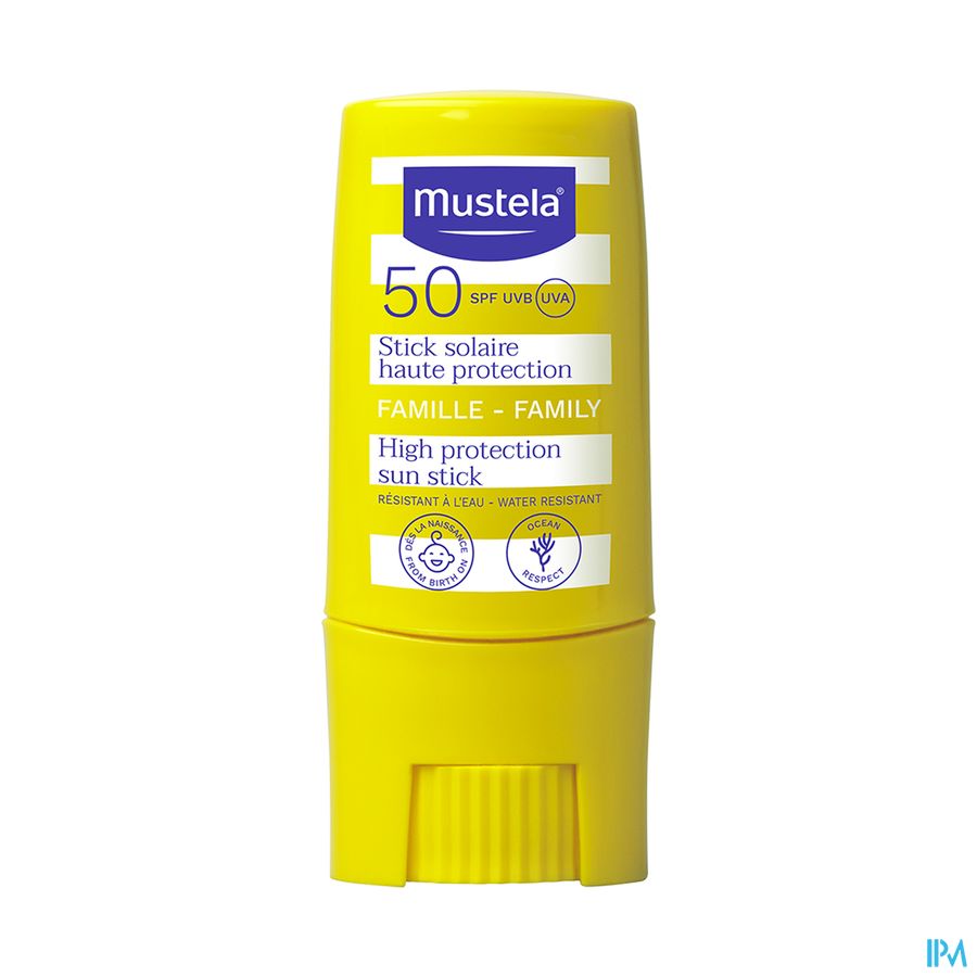 Mustela stick très haute protection spf50 famille 9 ml