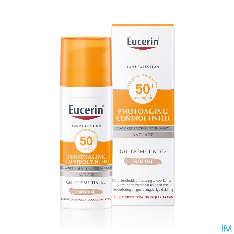 Sun Photoaging Control Tinted SPF 50+ Gel-Crème Teinté Medium Anti-Age avec pompe 50ml