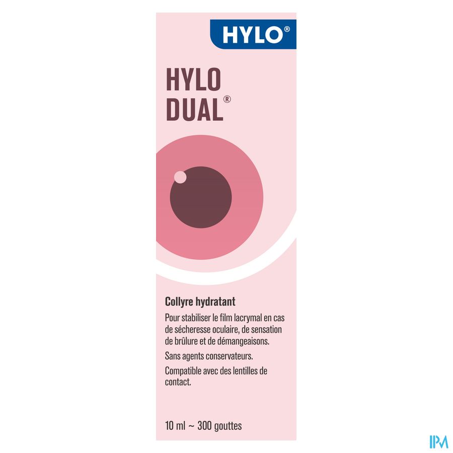 HYLO-Dual Gutt Oculaires 10Ml
