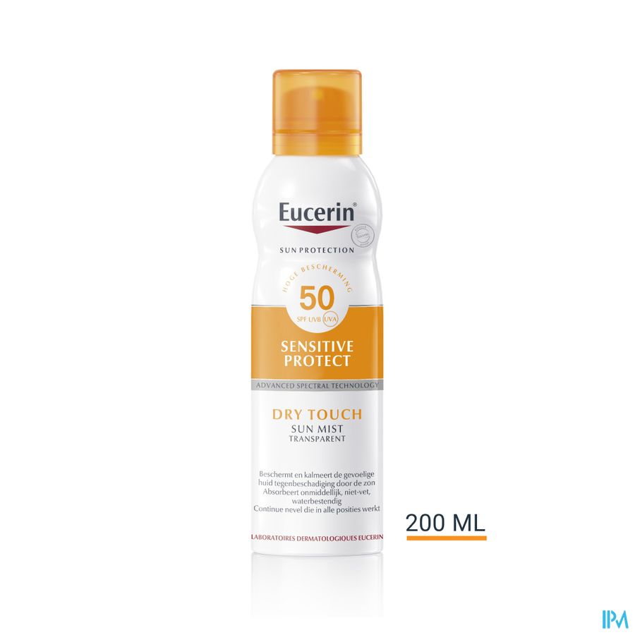 Sun Sensitive Protect SPF 50 Toucher Sec Brume Transparent 200ml