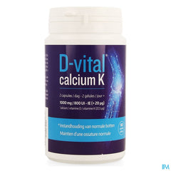 D-vital Calcium K Caps 180