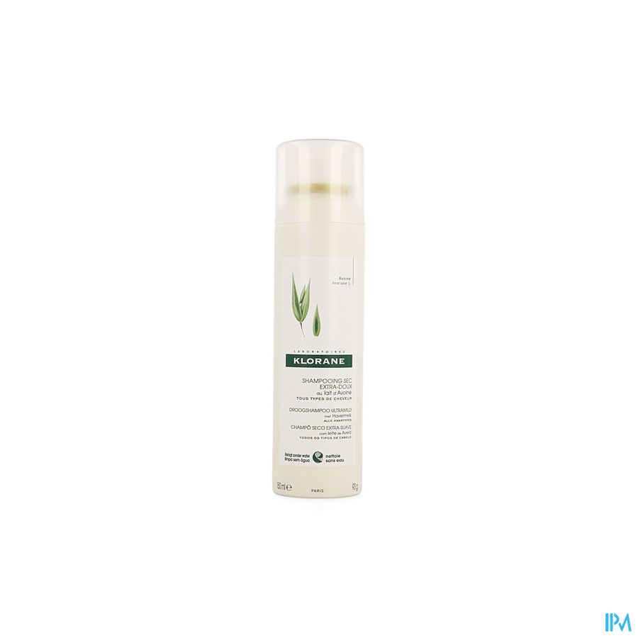 Klorane - Shampoing sec extra-doux au lait d’Avoine - L’original - Tous types de cheveux