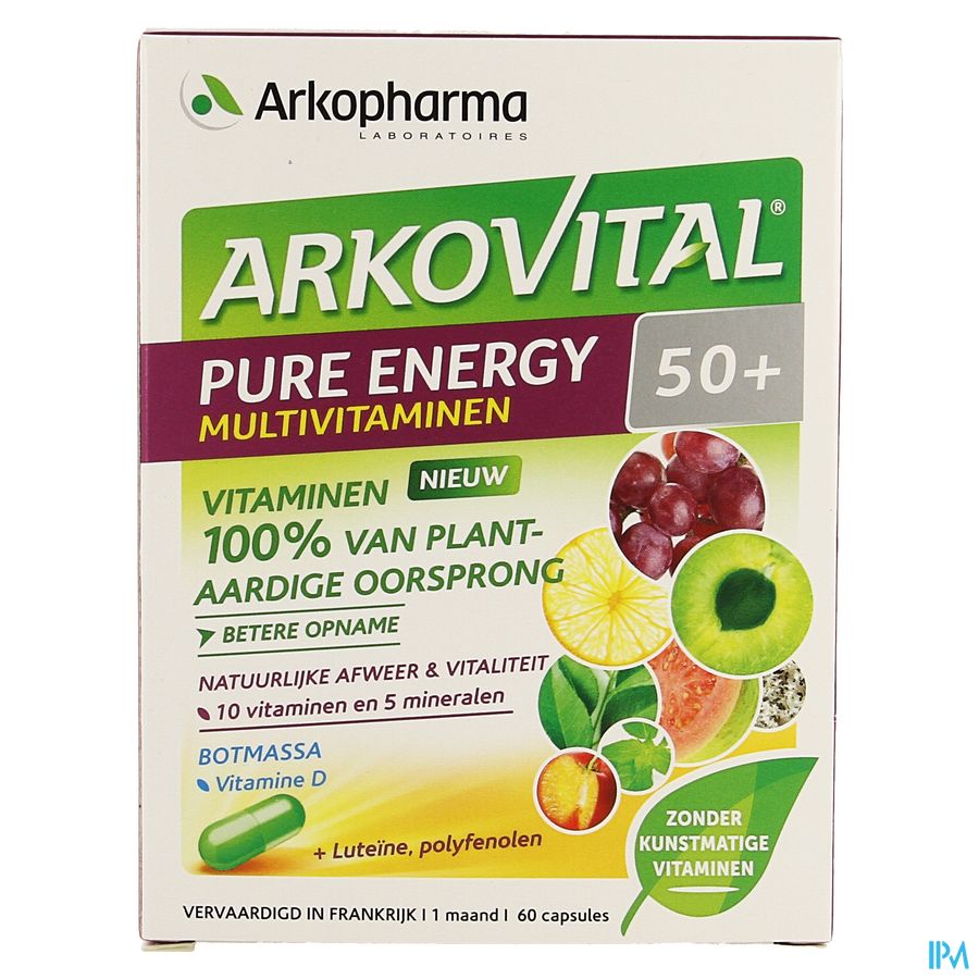 Arkovital Pure Energy 50+ Caps 60