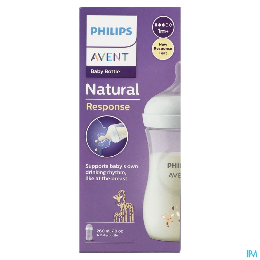 Philips Avent Natural 3.0 Biberon Giraffe 260ml