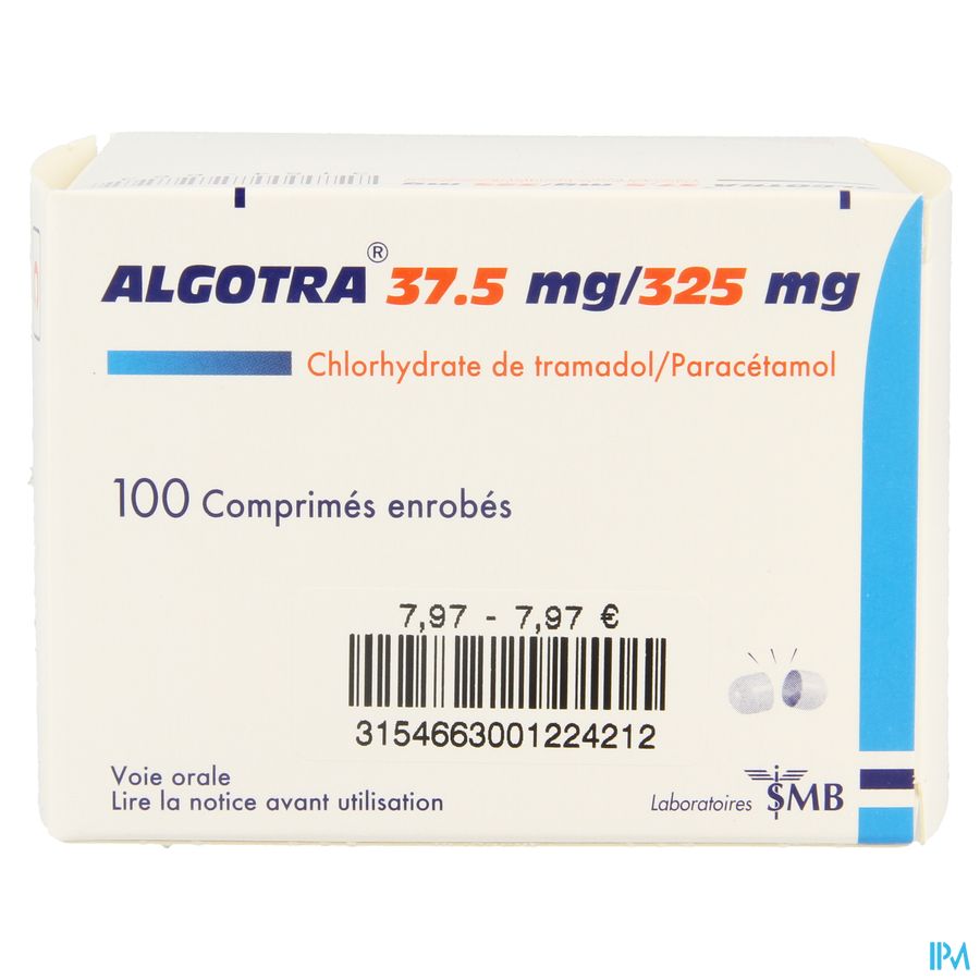 Algotra Comp Enrobes 100 X 325mg/37,5mg