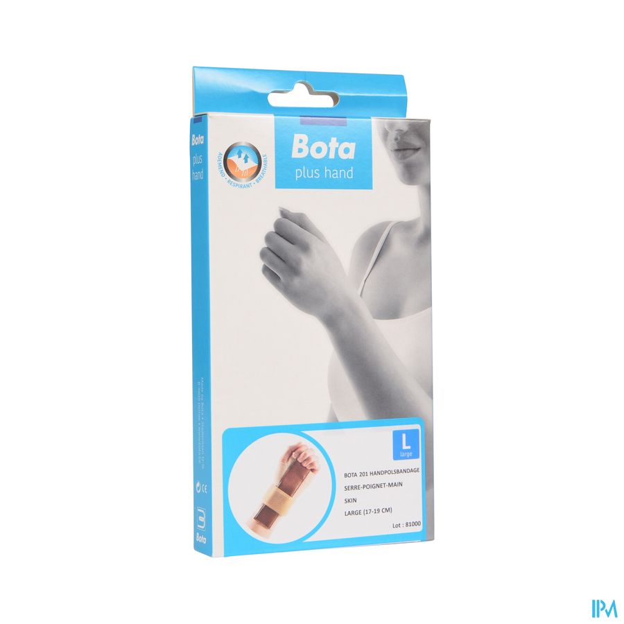 SERRE-POIGNET-MAIN 201 BEIGE \ LARGE = 17-19 cm