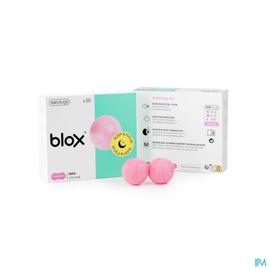 Blox Cire Naturelle Bouchons Oreille 10 Paires