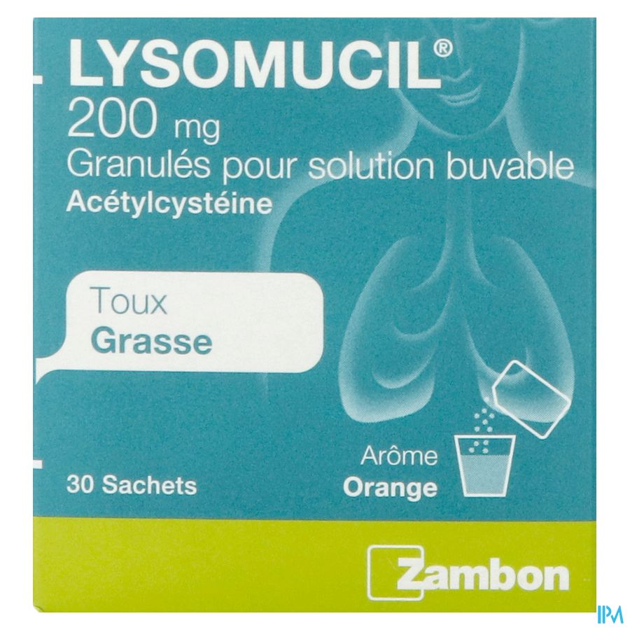 Lysomucil 200 Gran Sach 30 X 200mg