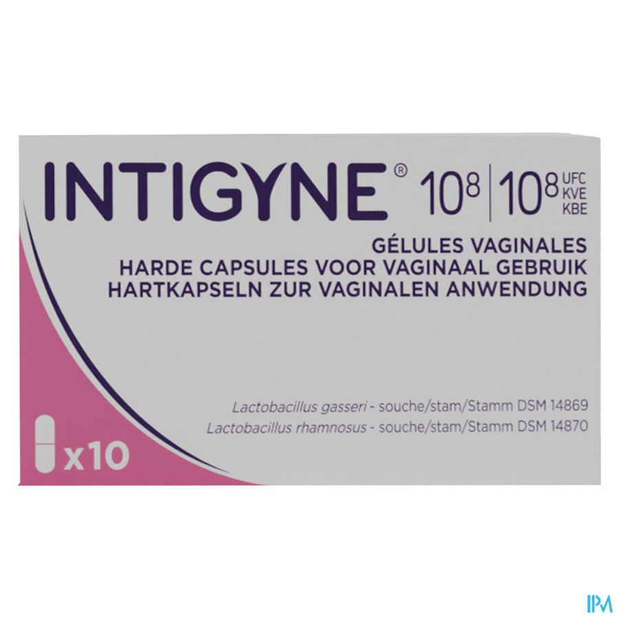 Intigyne 10e8 Ufc/10e8 Ufc Caps Vaginales 10
