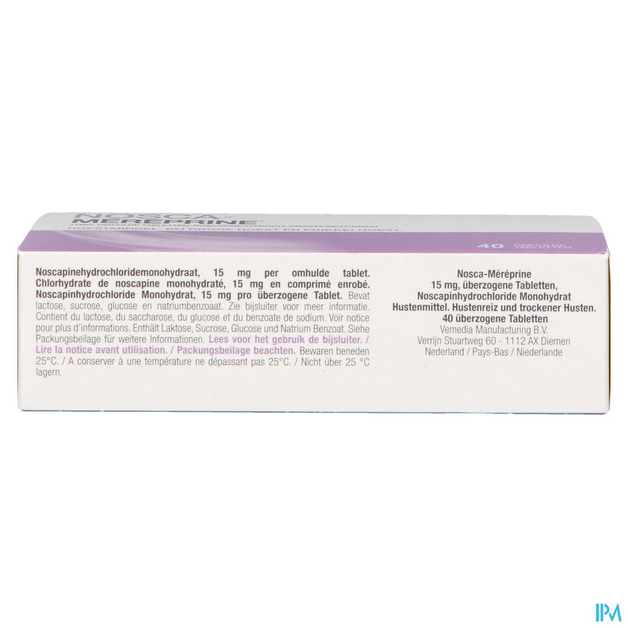 Nosca Mereprine 15mg Comp Enrobes 40