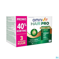 Omnivit Hair Pro 240cp PROMO 2 mois gratuits - Vitamine Anti-chute Cheveux