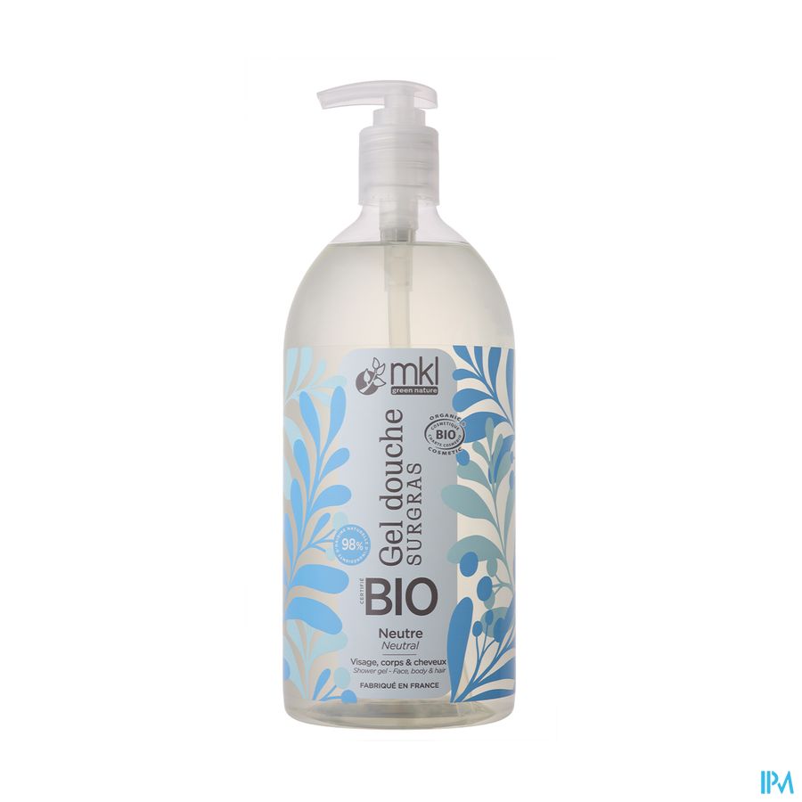Mkl Gel Douche Bio Neutre Fl Pompe 1l