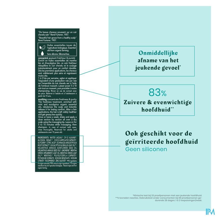 René Furterer Astera - soin cuir chevelu avant-shampoing apaisant - HEAD SPA
