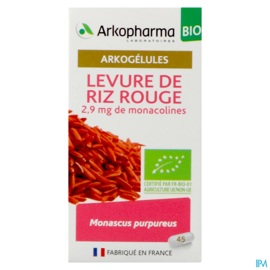 Arkogelules Levure Riz Rouge Bio Caps 45 Nf