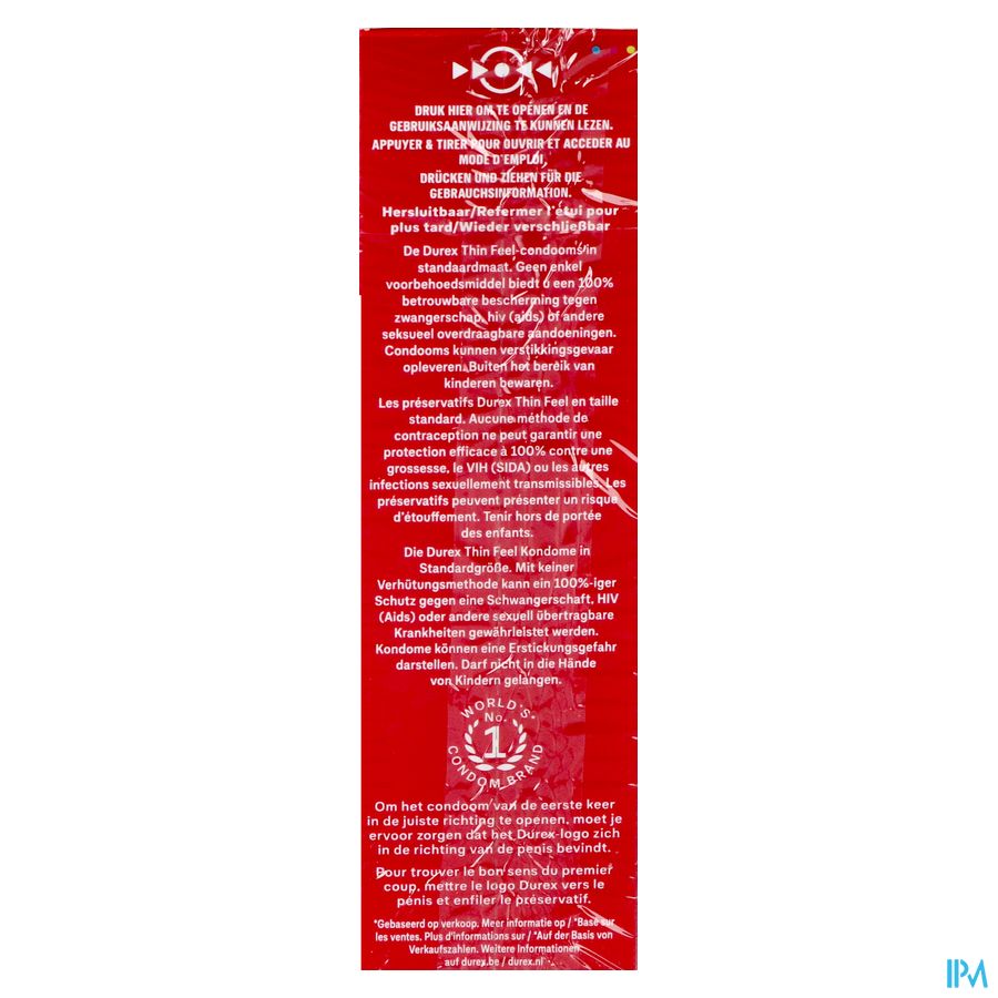 Durex Thin Feel Preservatifs 12