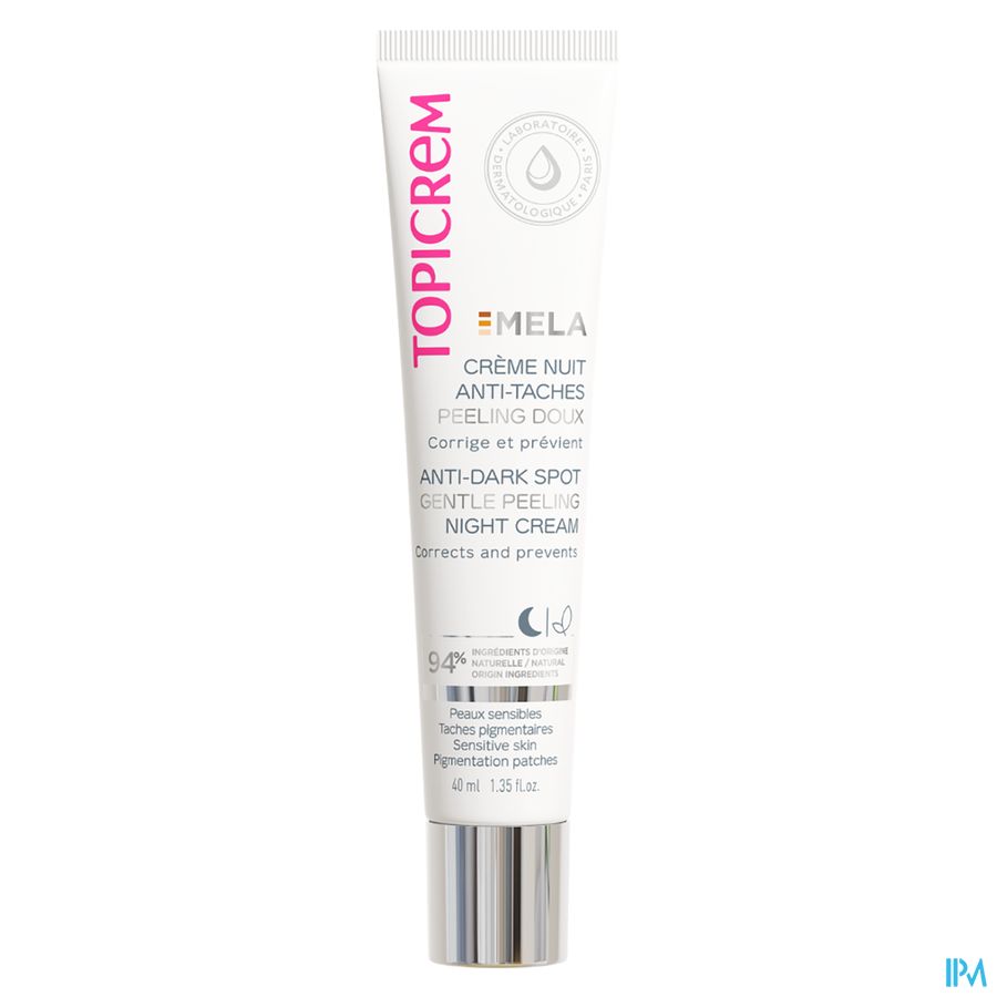 Topicrem Mela Cr Nuit Peel Doux 40ml