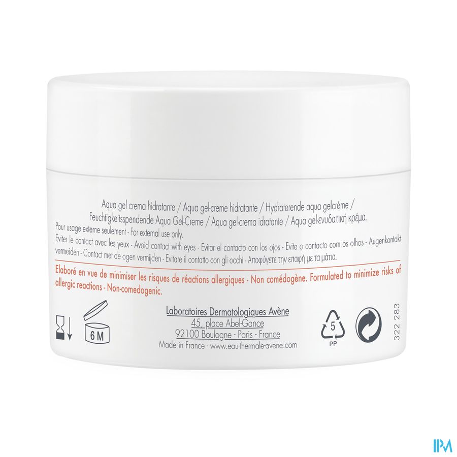 Eau Thermale Avène HYDRANCE Aqua gel-crème hydratante Peaux Sensibles