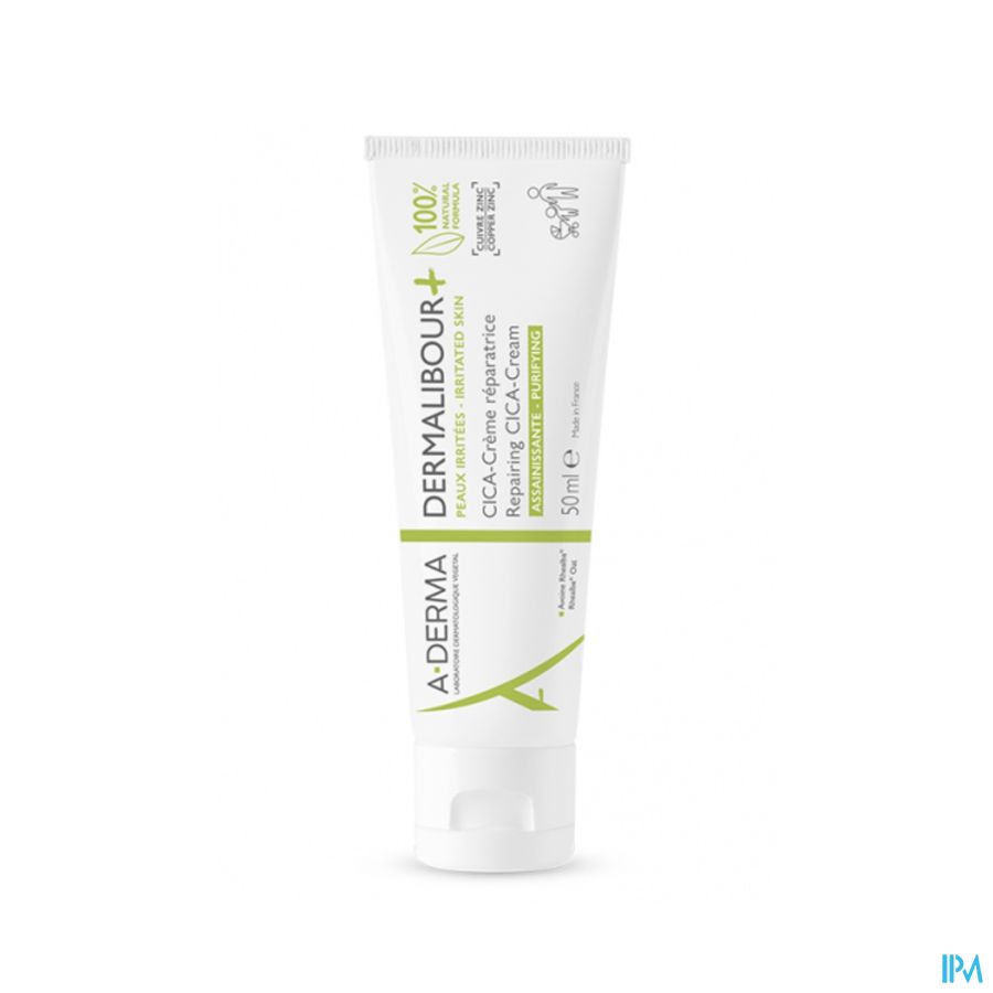 A-Derma Dermalibour+ Cica Crème Réparatrice assainissante Peau irritée cicatrices 100ml