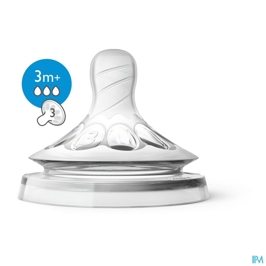 Philips Avent Natural 2.0 Tetine 3 Trous SCF043/27