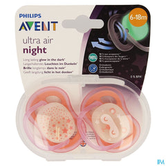 Philips Avent Sucette +6m Air Night Girls