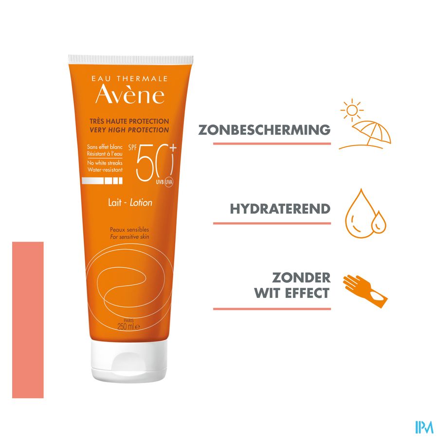 Eau Thermale Avène - Lait SPF50+ Soins solaires ORANGE