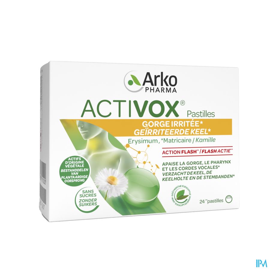 Activox Adoucis. Gorge Menthe-eucalyptus Past 24