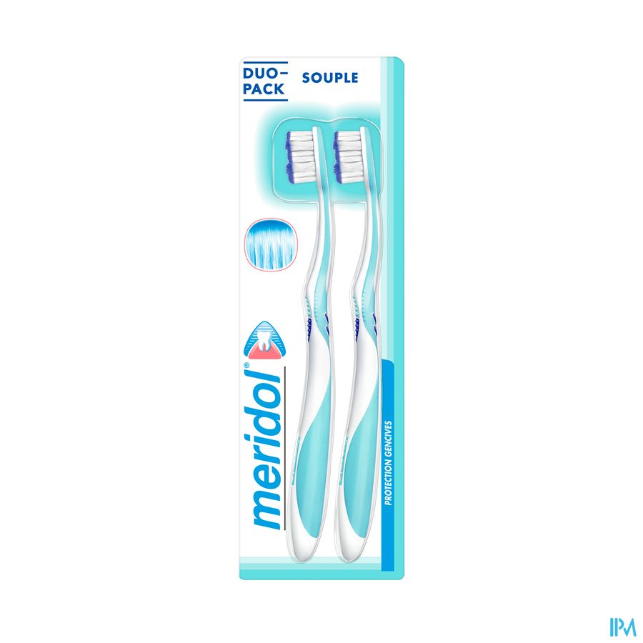 meridol Brosse à Dents Gencives Souple 2 pièces