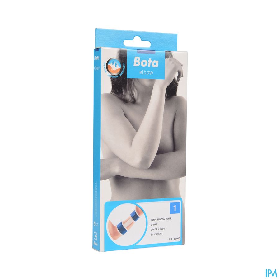 ELBOTA ELBOWBANDAGE LONG - SPORT - Wh/Bl \ 1 = - 30 CM
