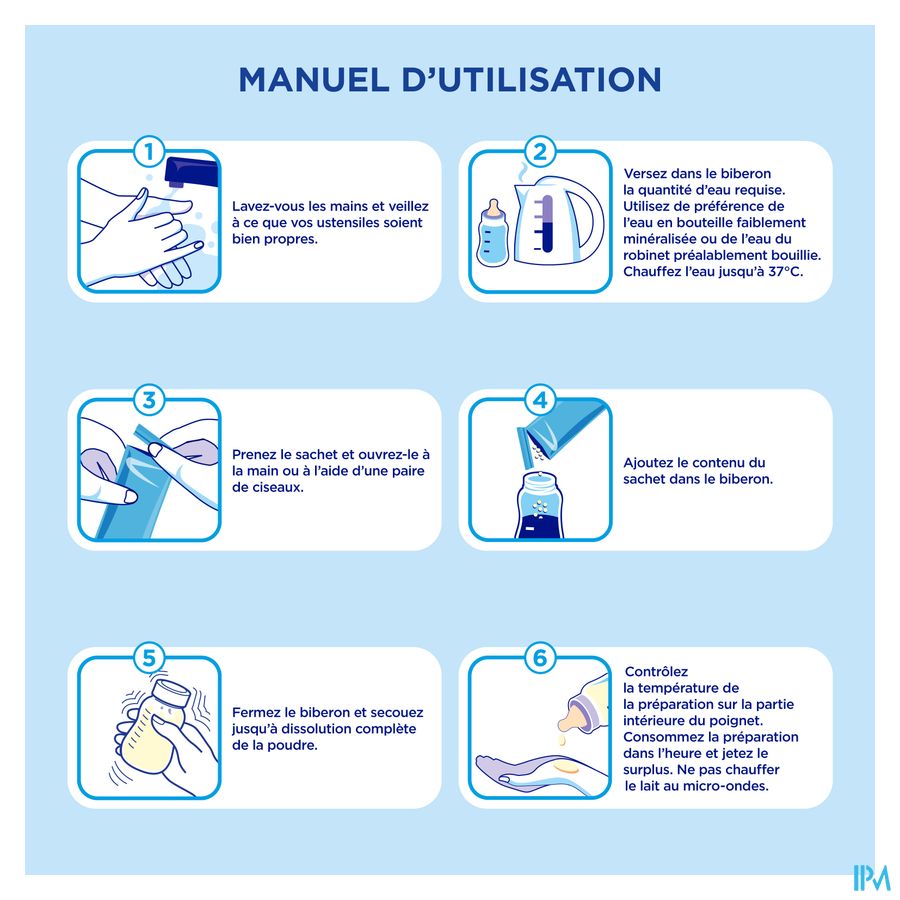 Nutrilon Omneo 1 | Crampes, Coliques, Selles dures, Constipation | Lait Bébé 0-6 mois  | Lait en Poudre pour Biberon | Sachets 5x23g