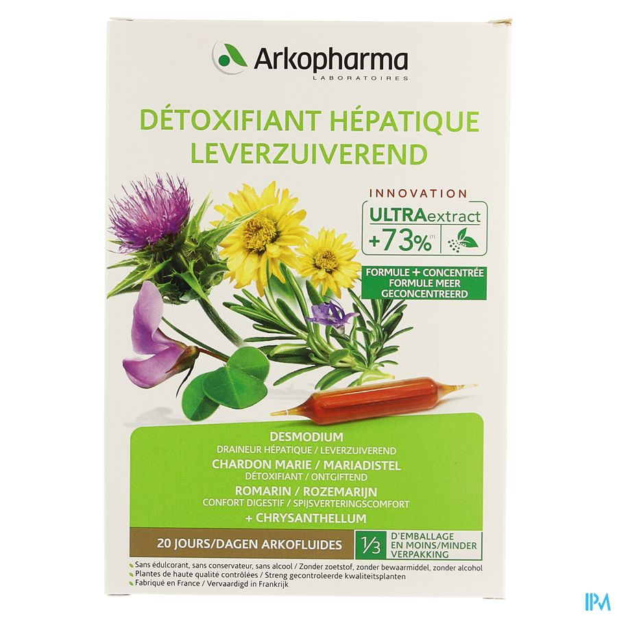 Arkofluide Detoxifiant Hepatique Amp 20x10ml