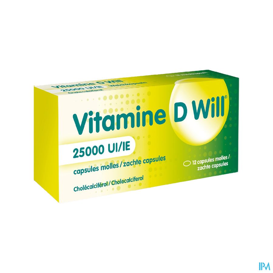 Vitamine D Will 25000ui Caps Molle 12