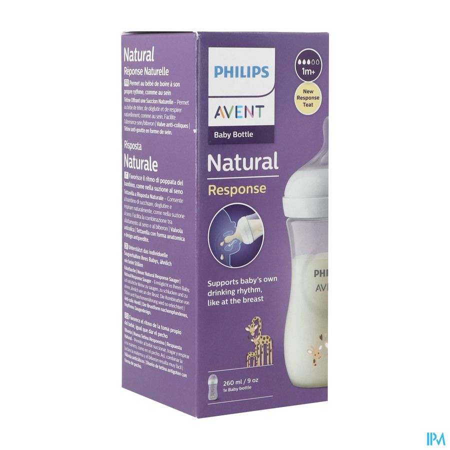 Philips Avent Natural 3.0 Biberon Giraffe 260ml