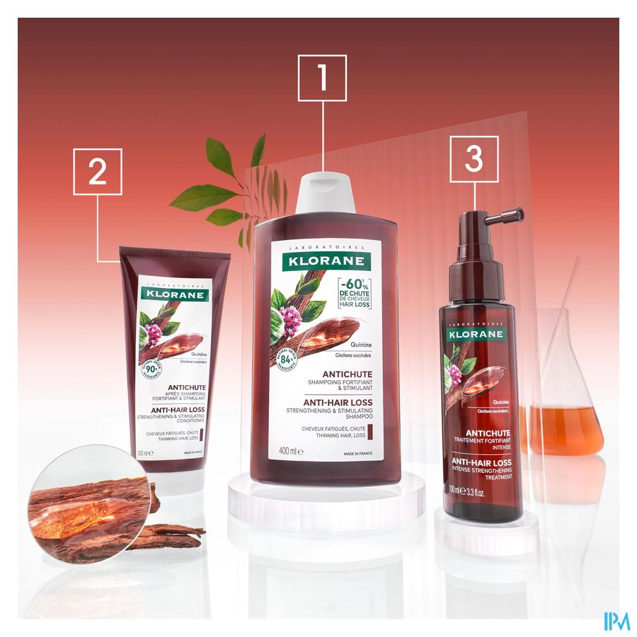 Klorane Quinine Shampooing antichute fortifiant et revitalisant