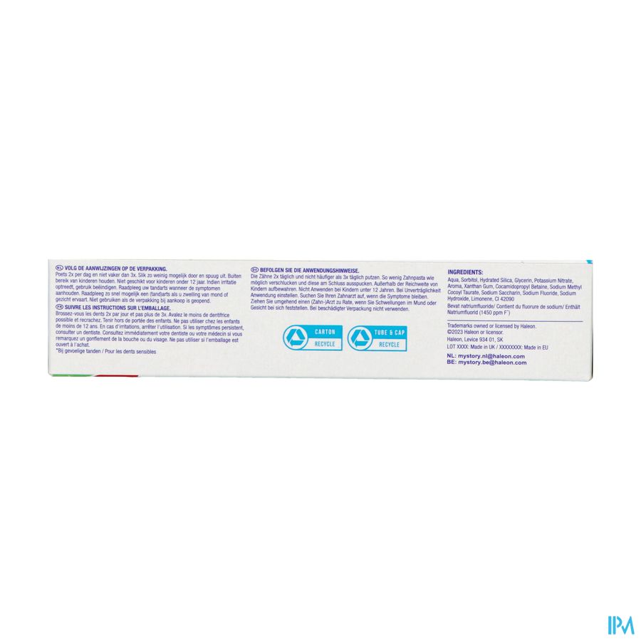 Sensodyne Gel Soin Fraicheur Dentifr. Tube 75ml Nf
