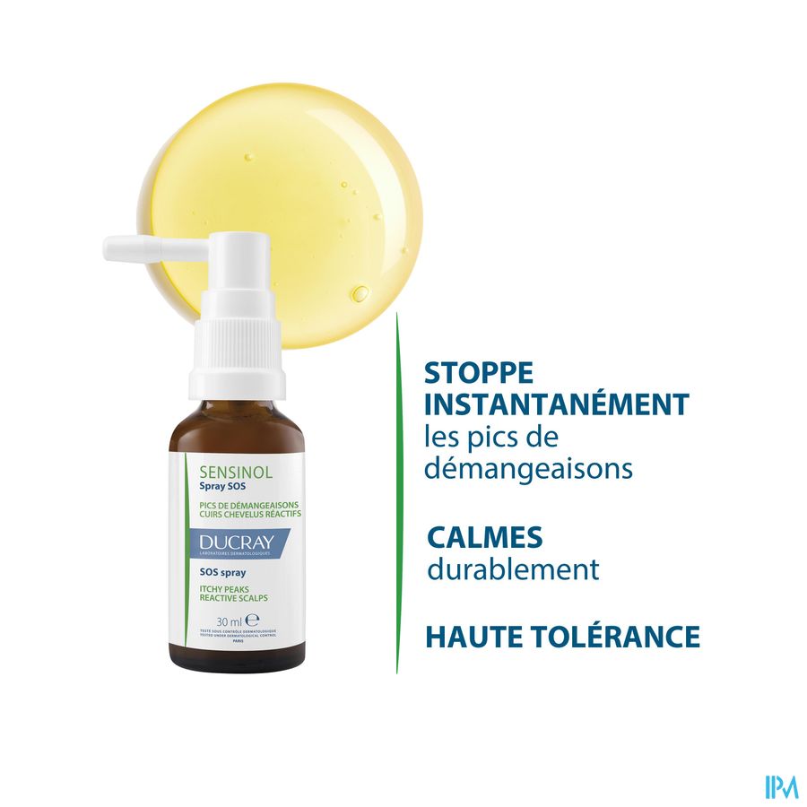 Ducray SENSINOL Sérum Apaisant Physioprotecteur - Spray Cuirs chevelus sensibles sujets à fortes démangeaisons Spray