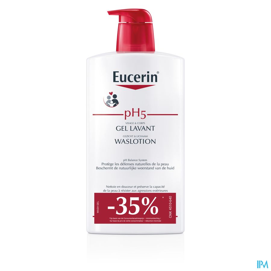 Eucerin Ph5 Gel Lavant 1l -35%