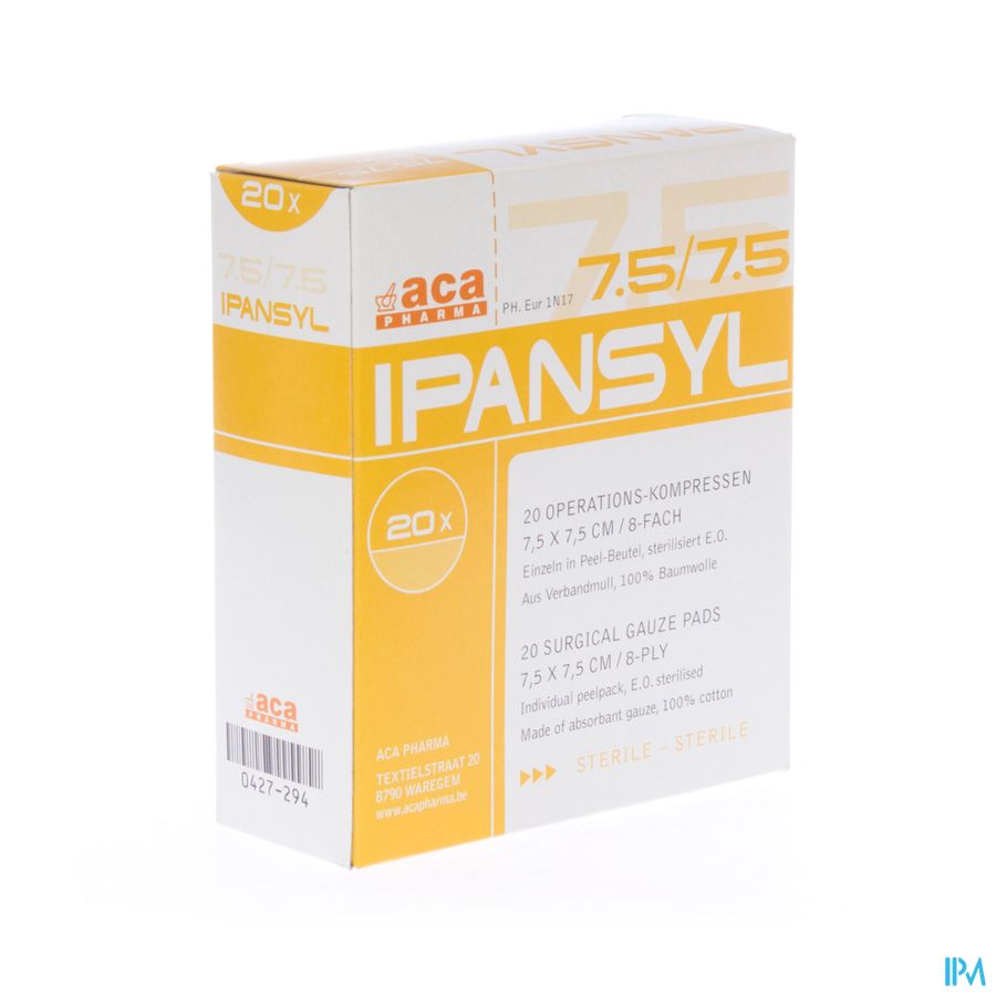 Ipansyl 3 Cp Ster 8pl 7,5x 7,5cm 20