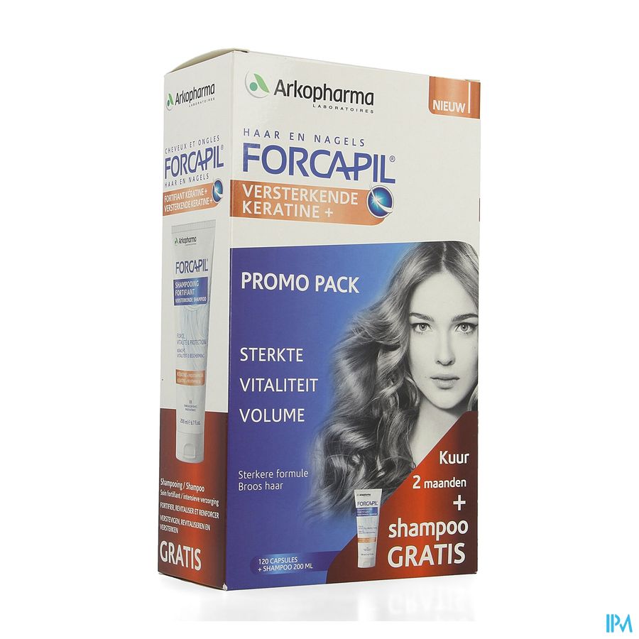 Forcapil Pack Decouverte Caps 2x60+sh 200ml Grat.