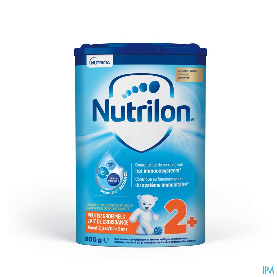 Nutrilon 2+ | Lait De Croissance Enfant dès 2 ans  | Lait en Poudre pour Biberon | Boite 800g
