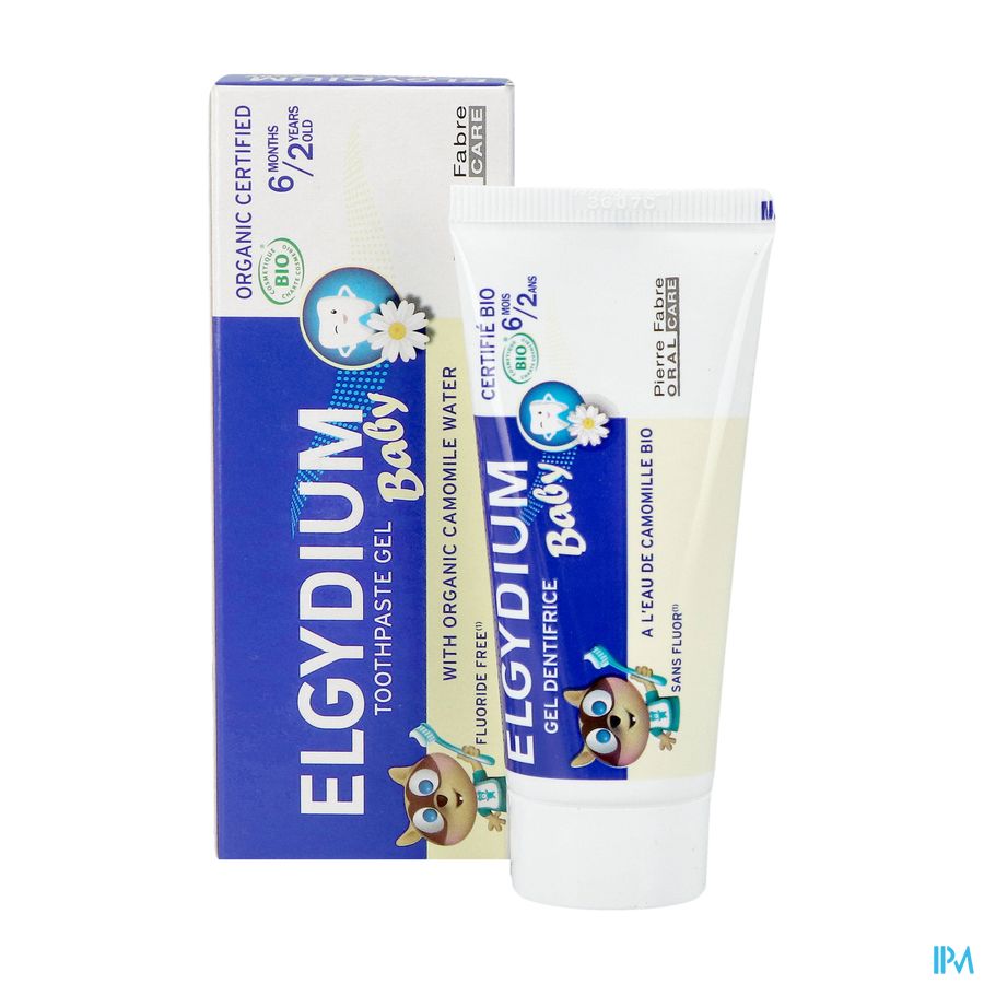 ELGYDIUM Baby dentifrice - dentifrice bébé 6 mois / 2 ans – certifié BIO