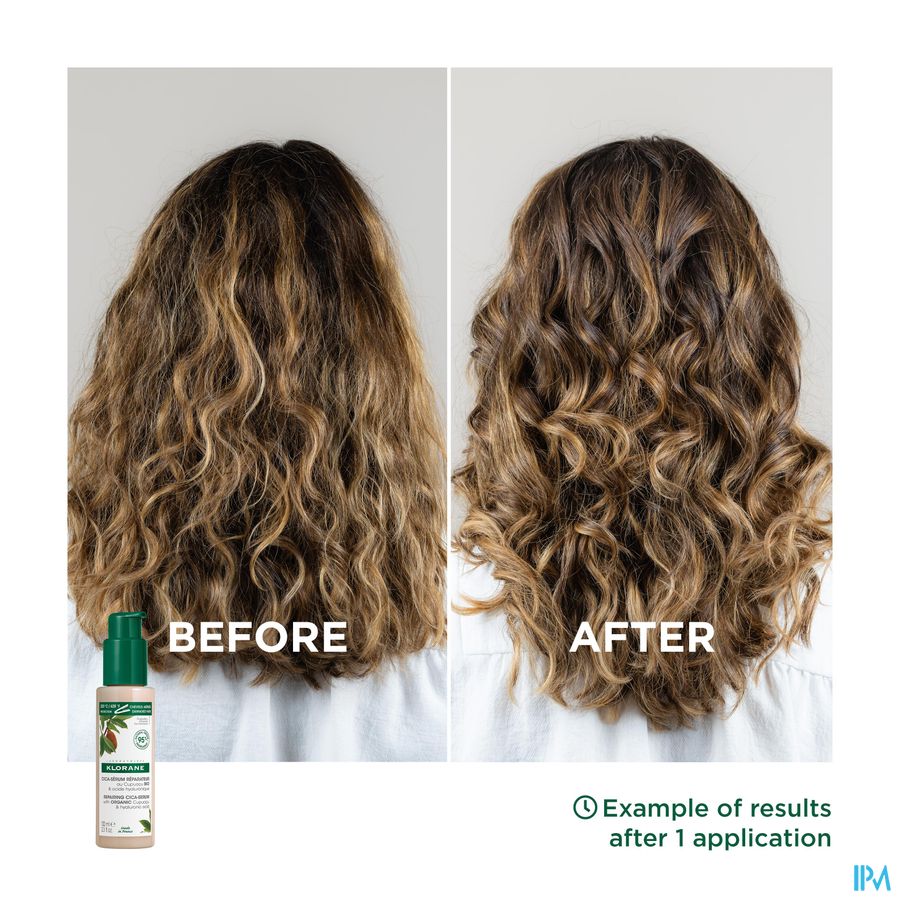 Klorane — Cica-sérum Réparateur au Cupuaçu BIO & acide hyaluronique — Cheveux très secs, abîmés