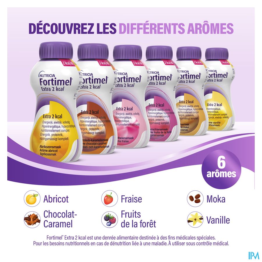 Fortimel Extra 2kcal Promopack 4+1 Goût Fraise Bouteilles 5x200ml