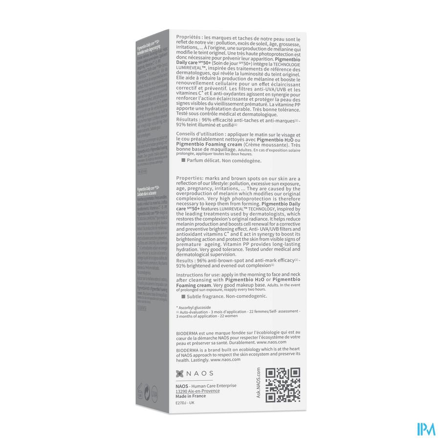 Bioderma Pigmentbio Daily Care Spf50+ Tb Pompe40ml