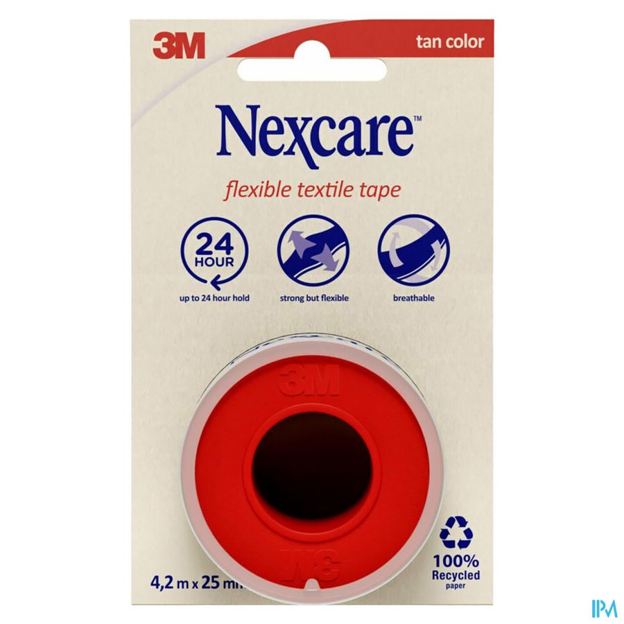 Nexcare 3m Textile Ruban Flexible 4,2mx25mm Nt04-2