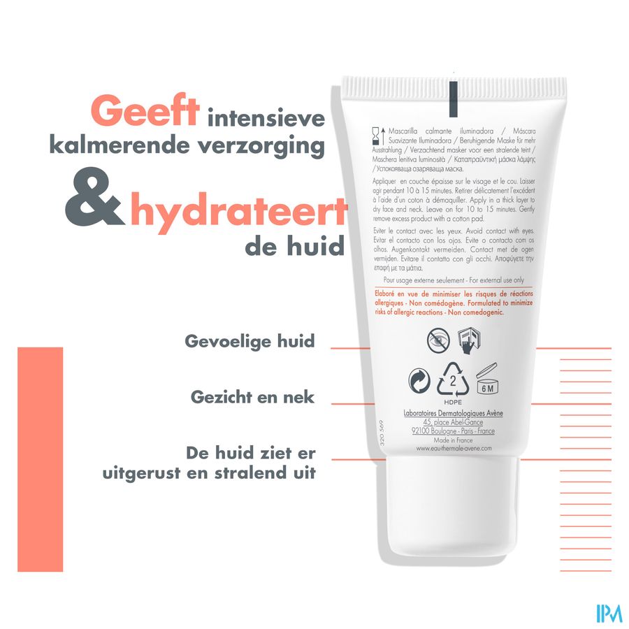 Eau Thermale Avène Masque Apaisant Hydratant Les Essentiels