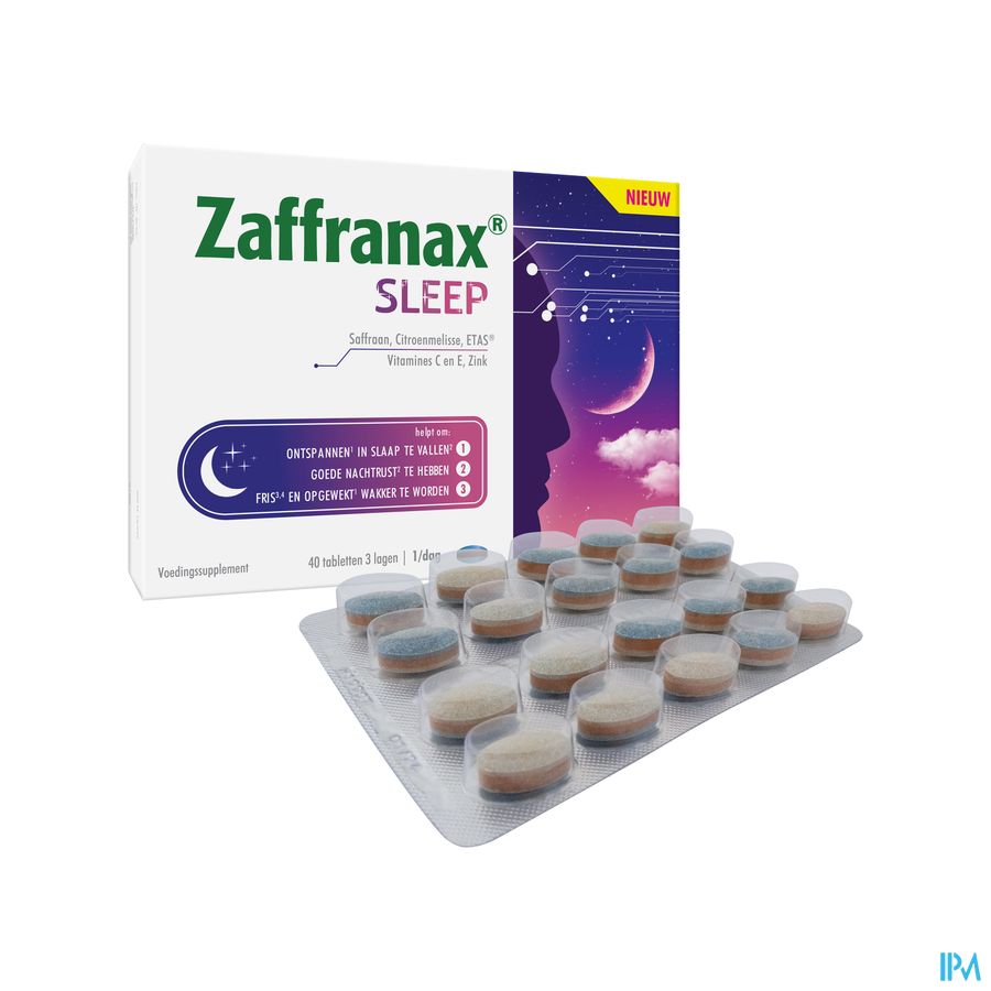 Zaffranax® Sleep 40 Comprimés - Sommeil, Fatigue, Moments De Stress
