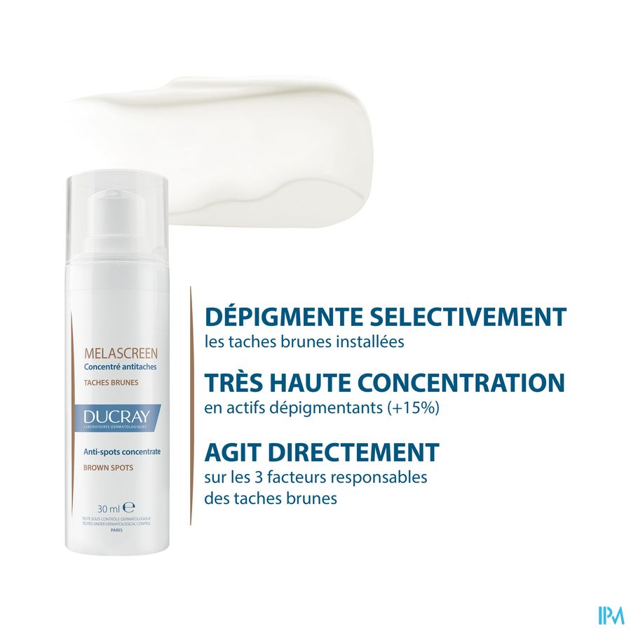 Ducray MELASCREEN Concentré anti-taches brunes à l'acide azélaïque - Dépigmente tâches localisées